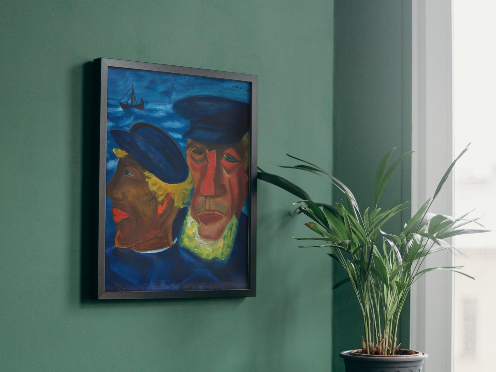 Fisherman's Head by Max Pechstein, 1922, Expressionism and Fauvism, fine art print