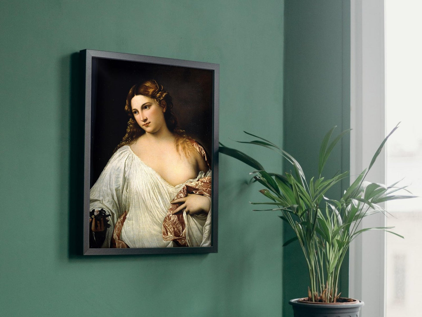 Flora by Titian, 1515, Renaissance, fine art print
