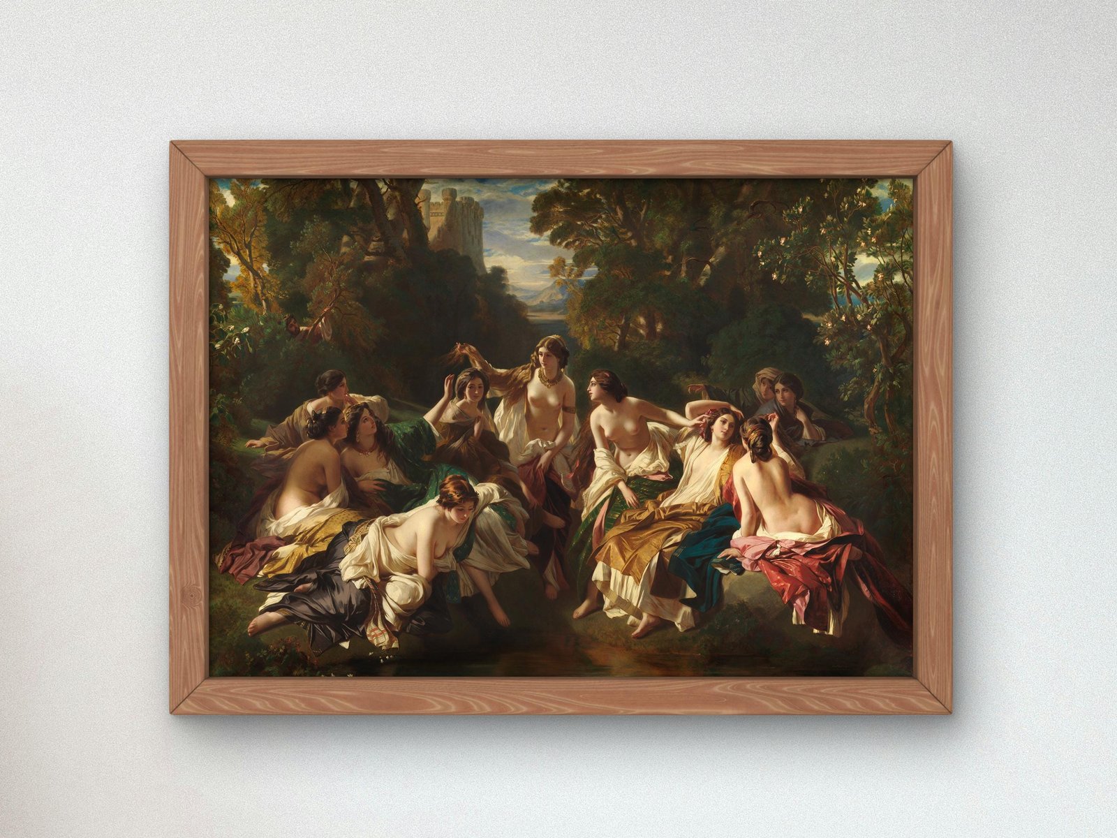 Florinda by Franz Xaver Winterhalter, 1853, Rococo and Neoclassicism, fine art print