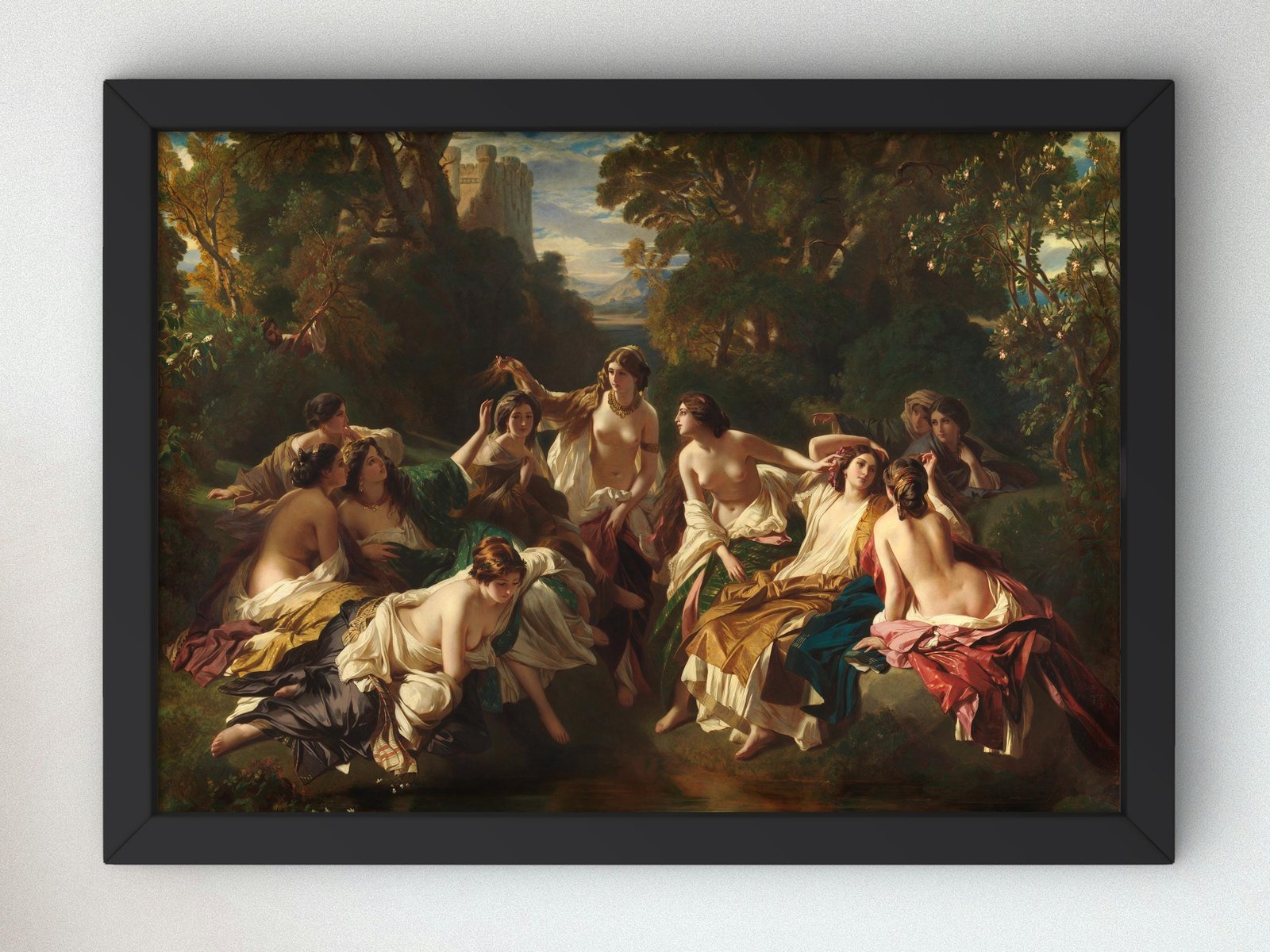 Florinda by Franz Xaver Winterhalter, 1853, Rococo and Neoclassicism, fine art print