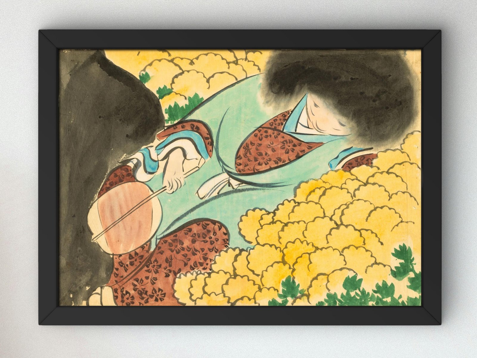 Flowers of a Hundred Worlds by Kamisaka Sekka, 1909, Japanese Woodblock Prints, fine art print