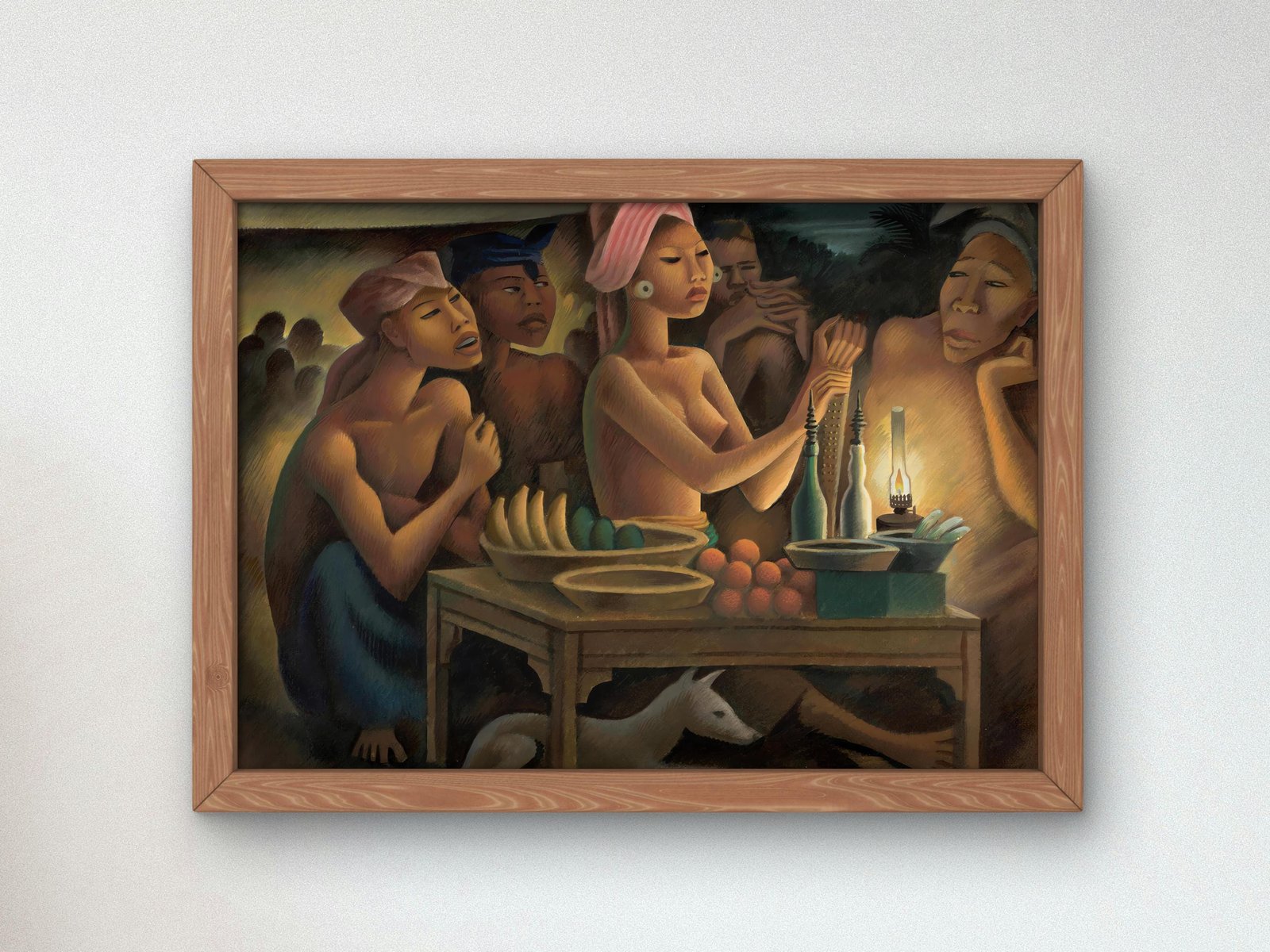 Food Stand in Bali by Miguel Covarrubias, 1930, Art Deco and American Modernism, fine art print