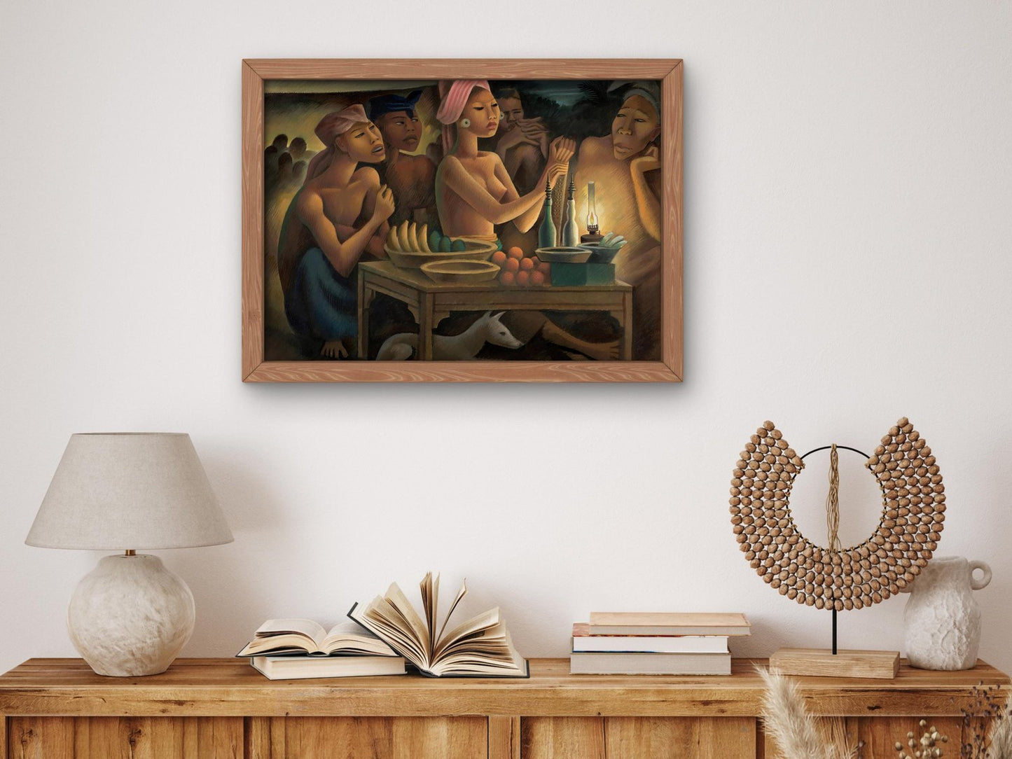 Food Stand in Bali by Miguel Covarrubias, 1930, Art Deco and American Modernism, fine art print
