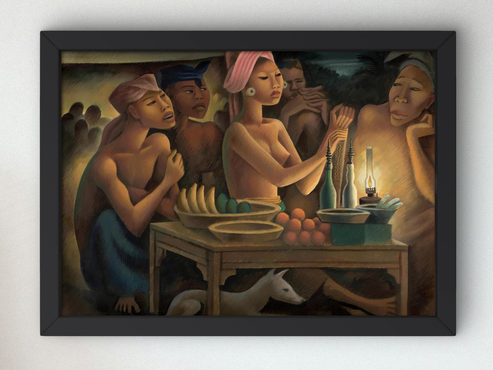 Food Stand in Bali by Miguel Covarrubias, 1930, Art Deco and American Modernism, fine art print