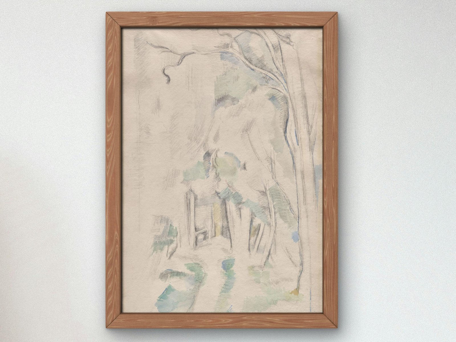 Footpath in the Woods by Paul Cézanne, 1882, Post-Impressionism, fine art print