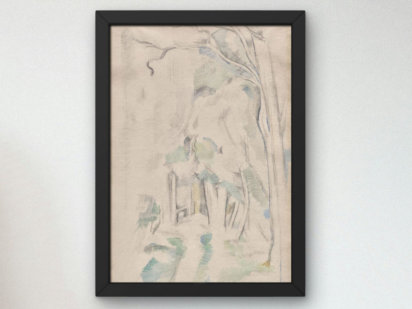 Footpath in the Woods by Paul Cézanne, 1882, Post-Impressionism, fine art print