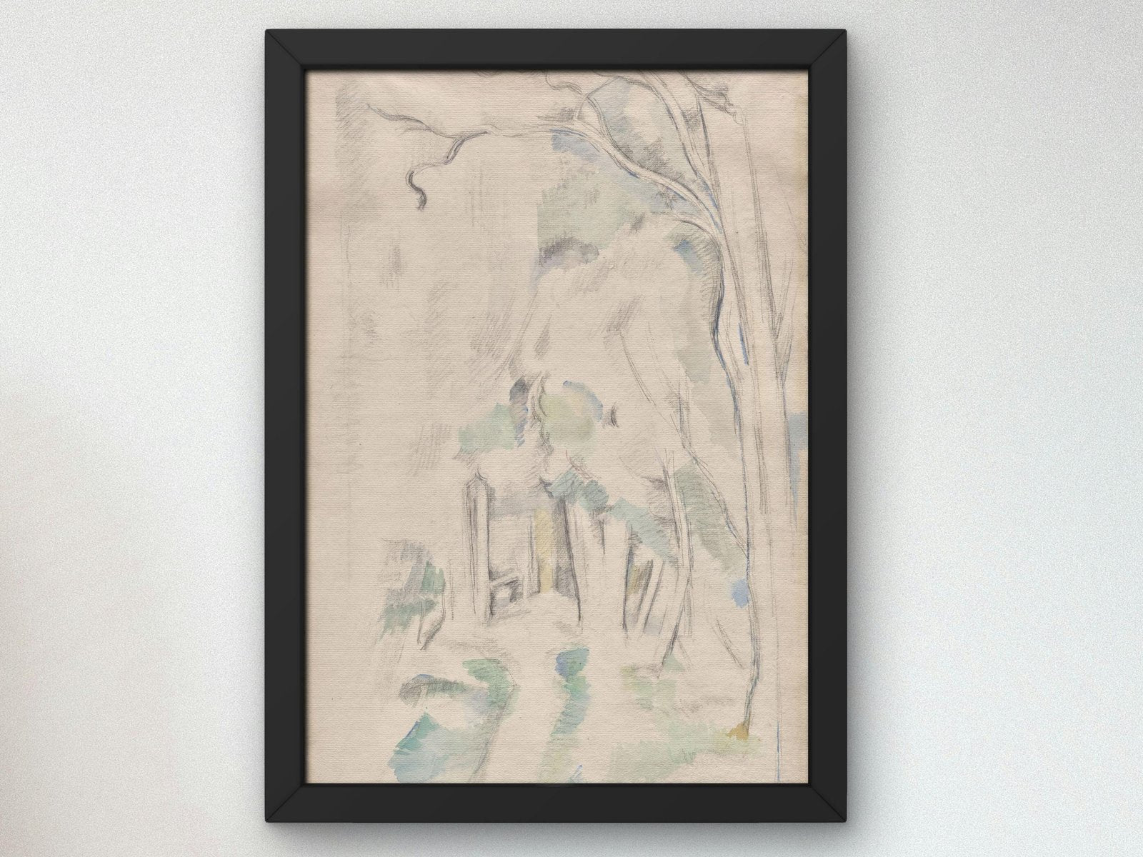 Footpath in the Woods by Paul Cézanne, 1882, Post-Impressionism, fine art print