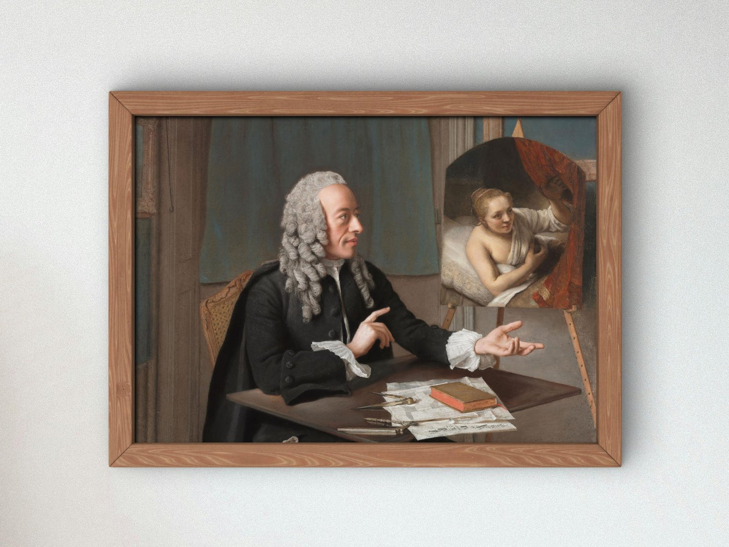 Francois Tronchin by Jean Etienne Liotard, 1757, Rococo, Neoclassicism, fine art print