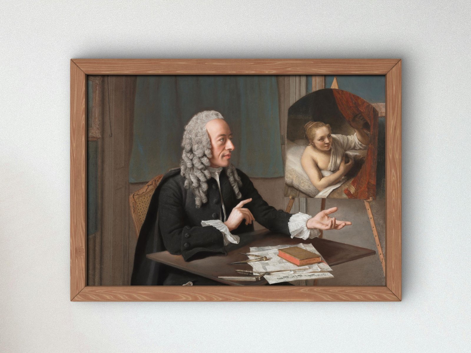 Francois Tronchin by Jean Etienne Liotard, 1757, Rococo, Neoclassicism, fine art print