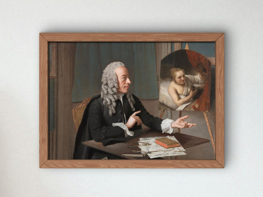 Francois Tronchin by Jean Etienne Liotard, 1757, Rococo, Neoclassicism, fine art print
