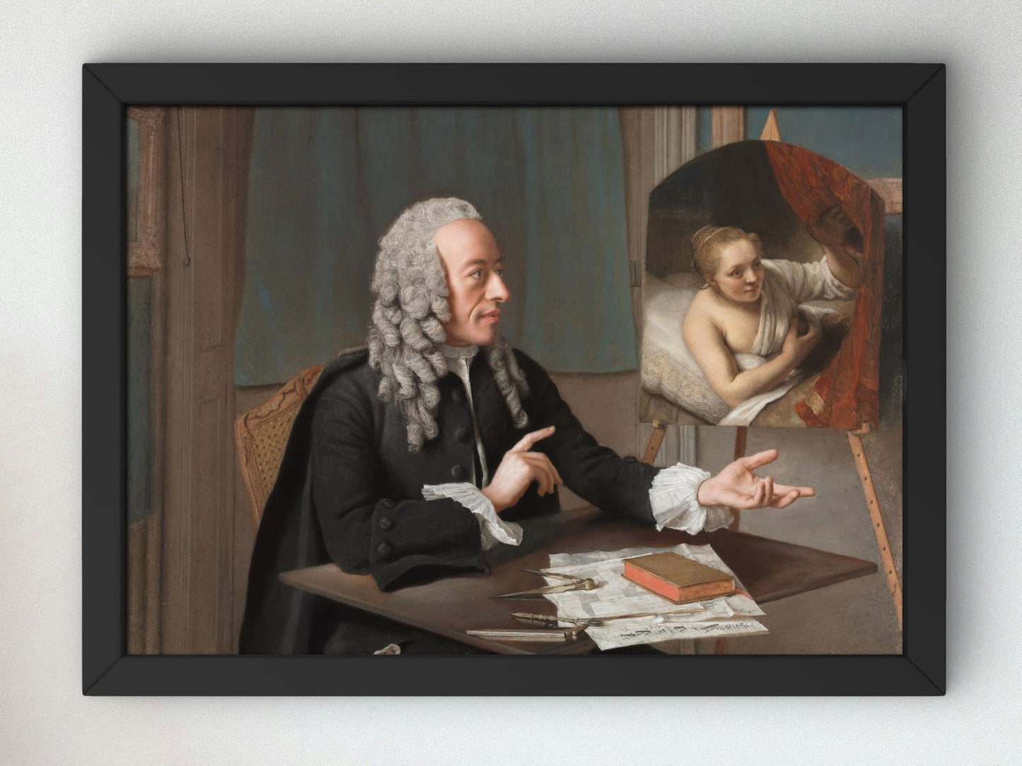 Francois Tronchin by Jean Etienne Liotard, 1757, Rococo, Neoclassicism, fine art print