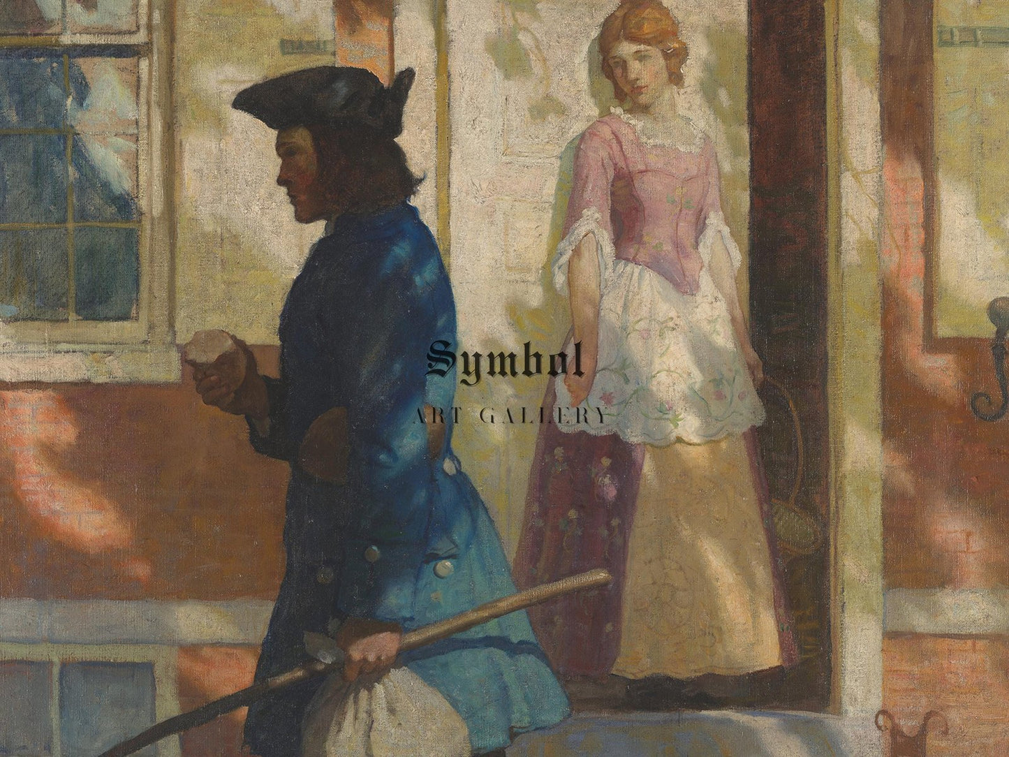 Franklin's Arrival in Philadelphia by N.C. Wyeth, 1923, Art Deco and American Modernism, fine art print
