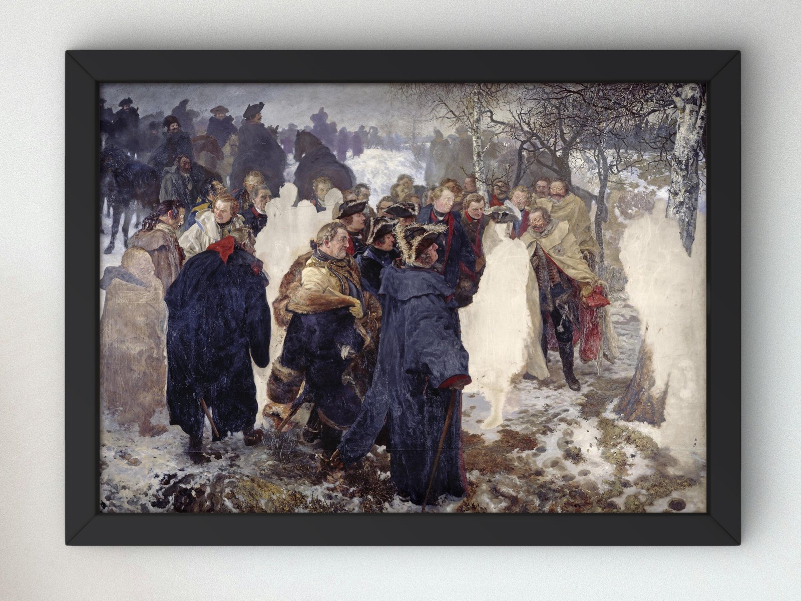 Frederick the Great and his Marshals before the Battle of Leuthen by Adolph von Menzel, 1859, Realism and Naturalism, fine art print