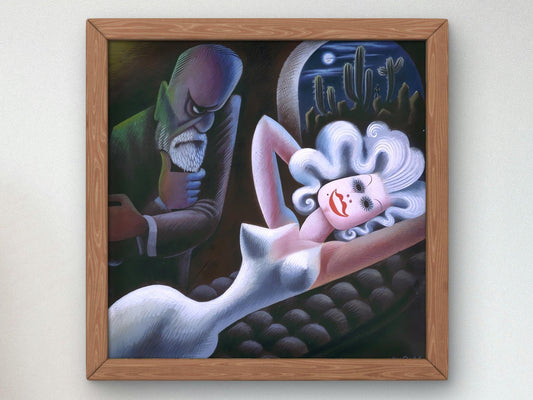 Freud vs Jean Harlow by Miguel Covarrubias, 1935, Art Deco and American Modernism, fine art print