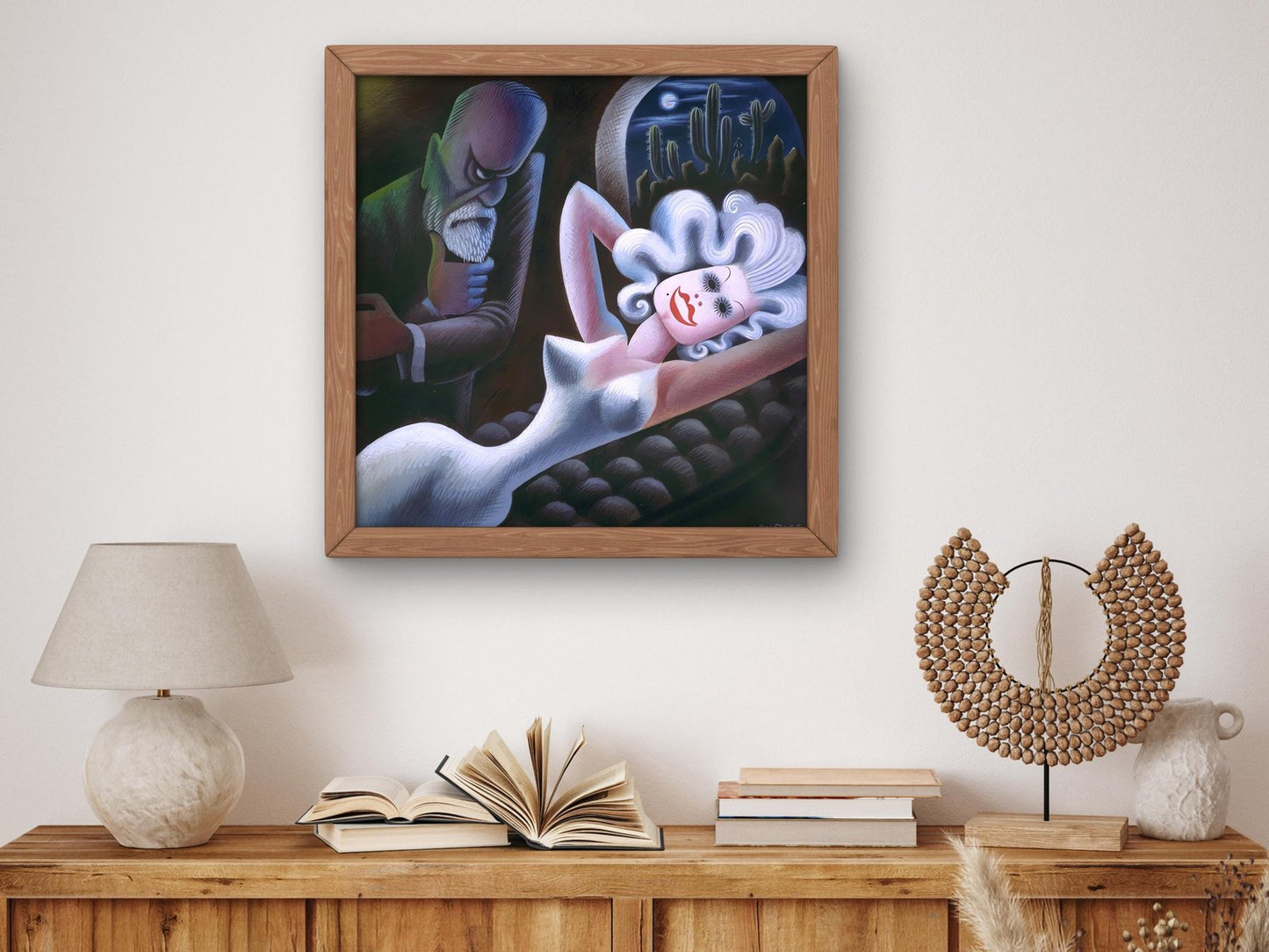 Freud vs Jean Harlow by Miguel Covarrubias, 1935, Art Deco and American Modernism, fine art print