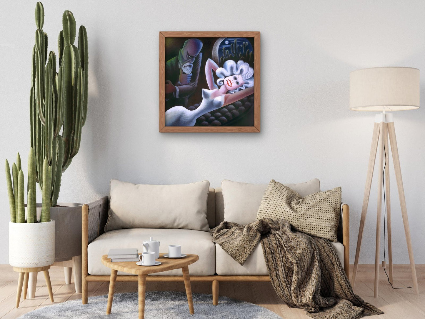 Freud vs Jean Harlow by Miguel Covarrubias, 1935, Art Deco and American Modernism, fine art print