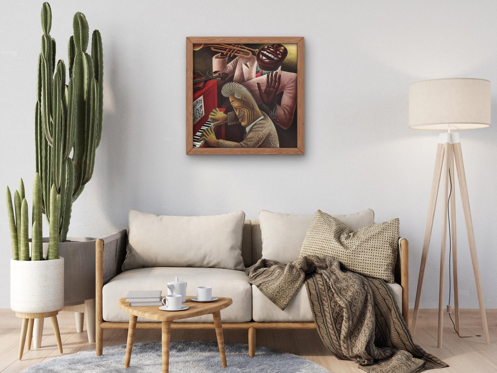 Fritz Kreisler vs Louis Armstrong by Miguel Covarrubias, 1933, Art Deco and American Modernism, fine art print