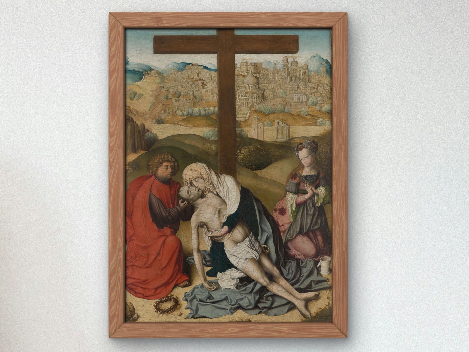 The Lamentation of Christ by Master of the Krainburg Altar, 1470, Medieval and Byzantine Art, fine art print