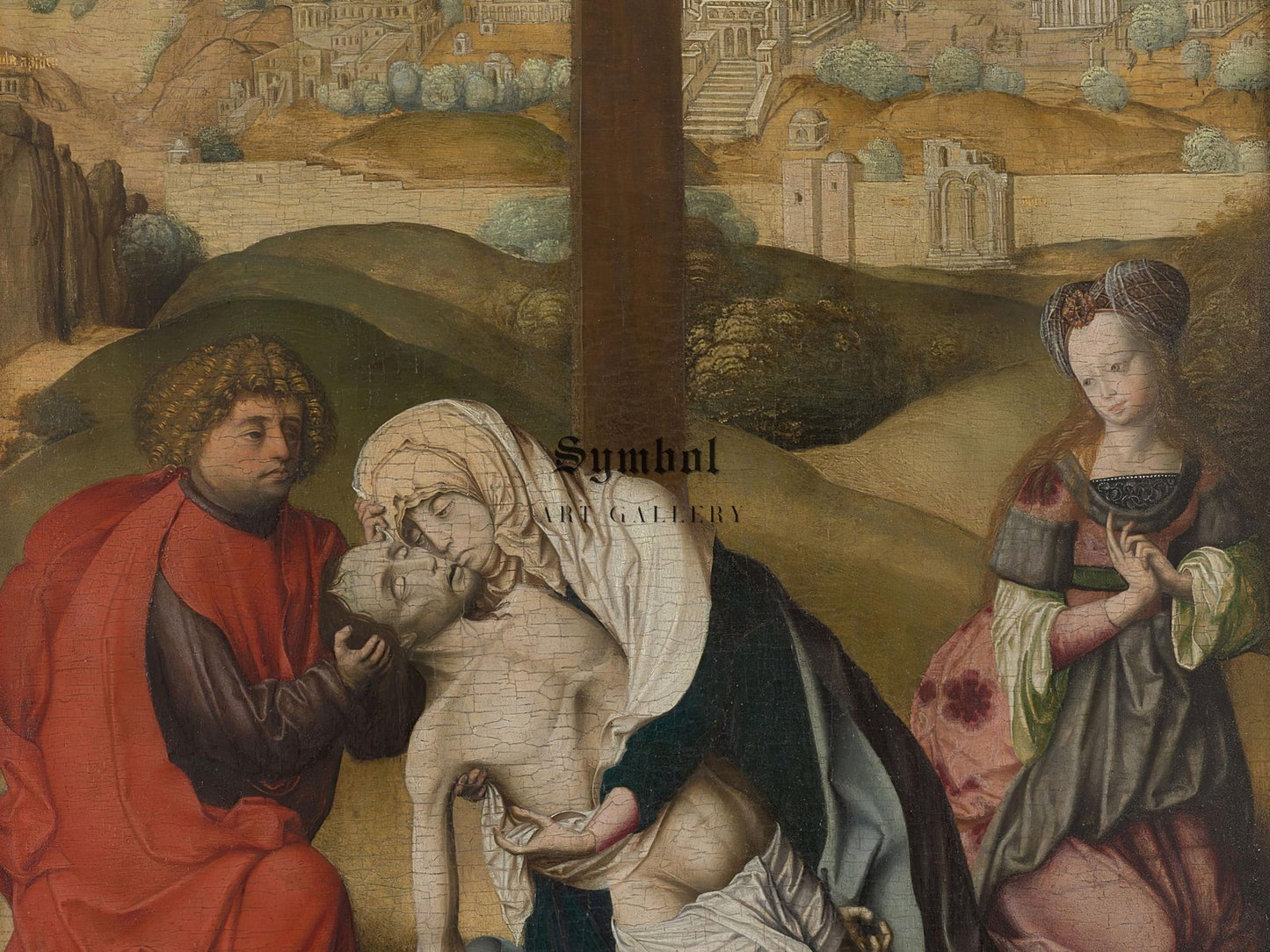 The Lamentation of Christ by Master of the Krainburg Altar, 1470, Medieval and Byzantine Art, fine art print