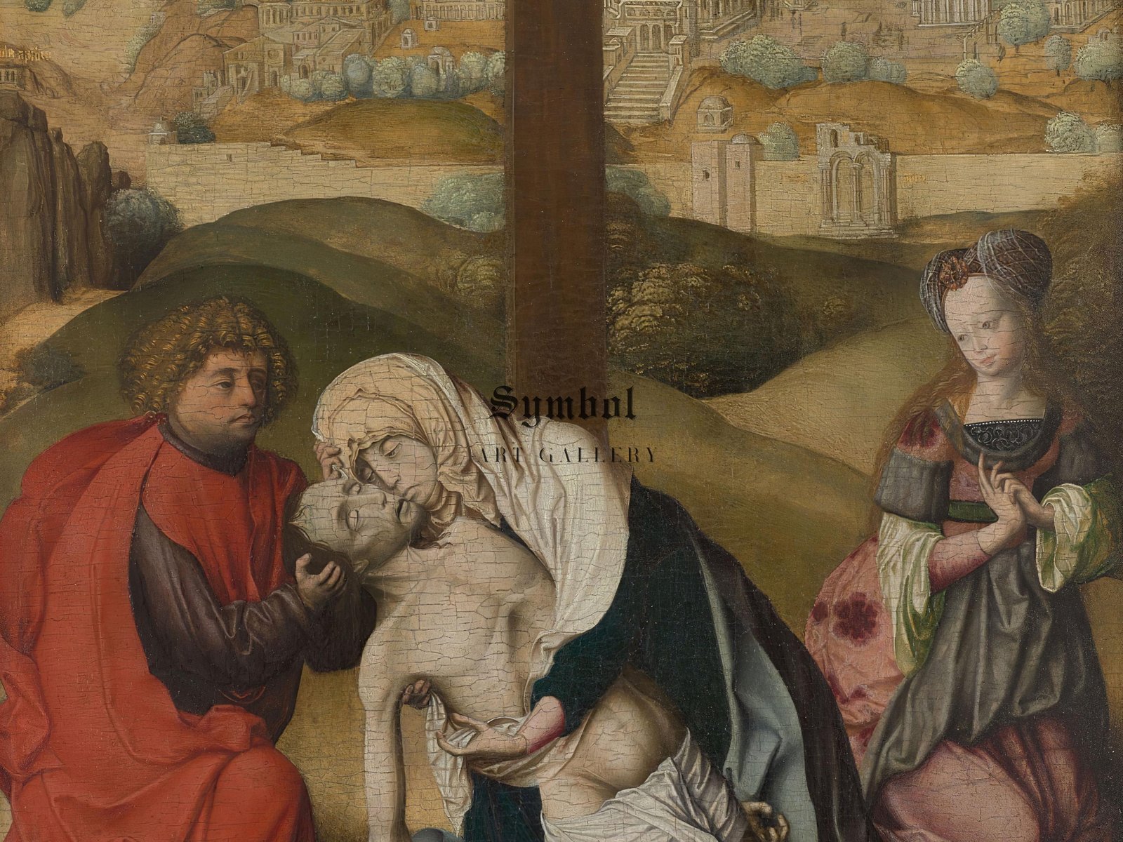 The Lamentation of Christ by Master of the Krainburg Altar, 1470, Medieval and Byzantine Art, fine art print
