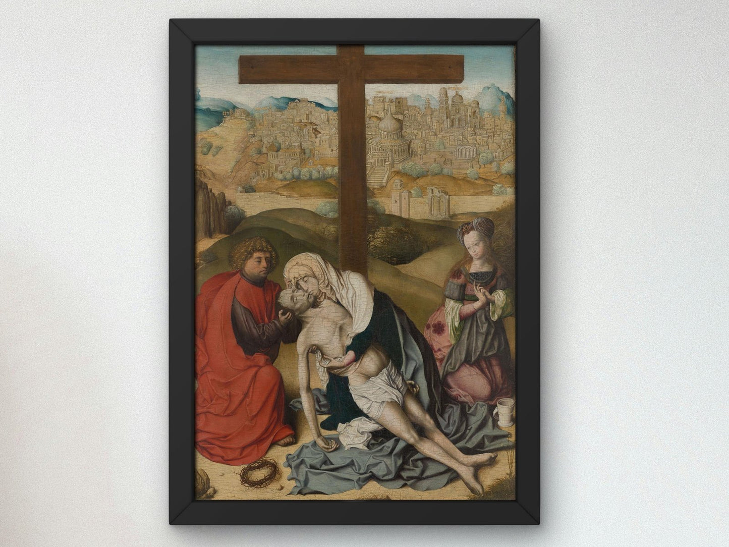 The Lamentation of Christ by Master of the Krainburg Altar, 1470, Medieval and Byzantine Art, fine art print