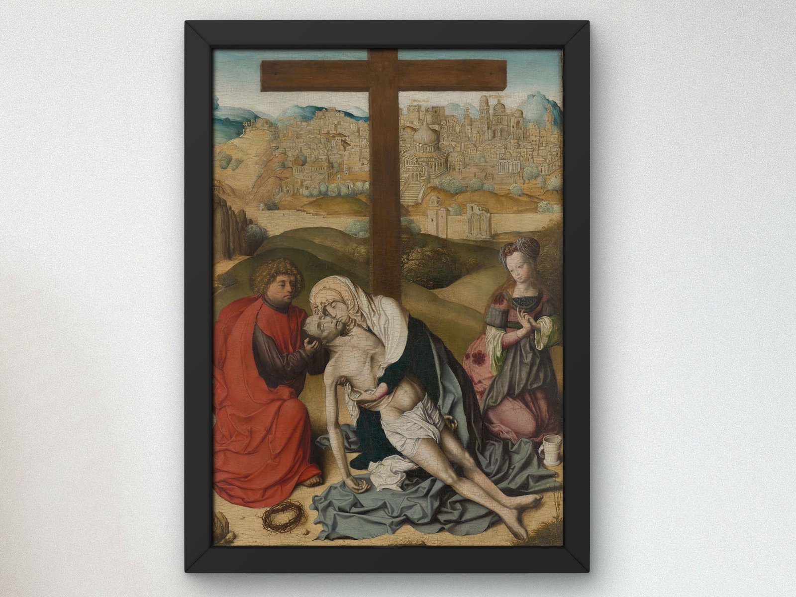 The Lamentation of Christ by Master of the Krainburg Altar, 1470, Medieval and Byzantine Art, fine art print