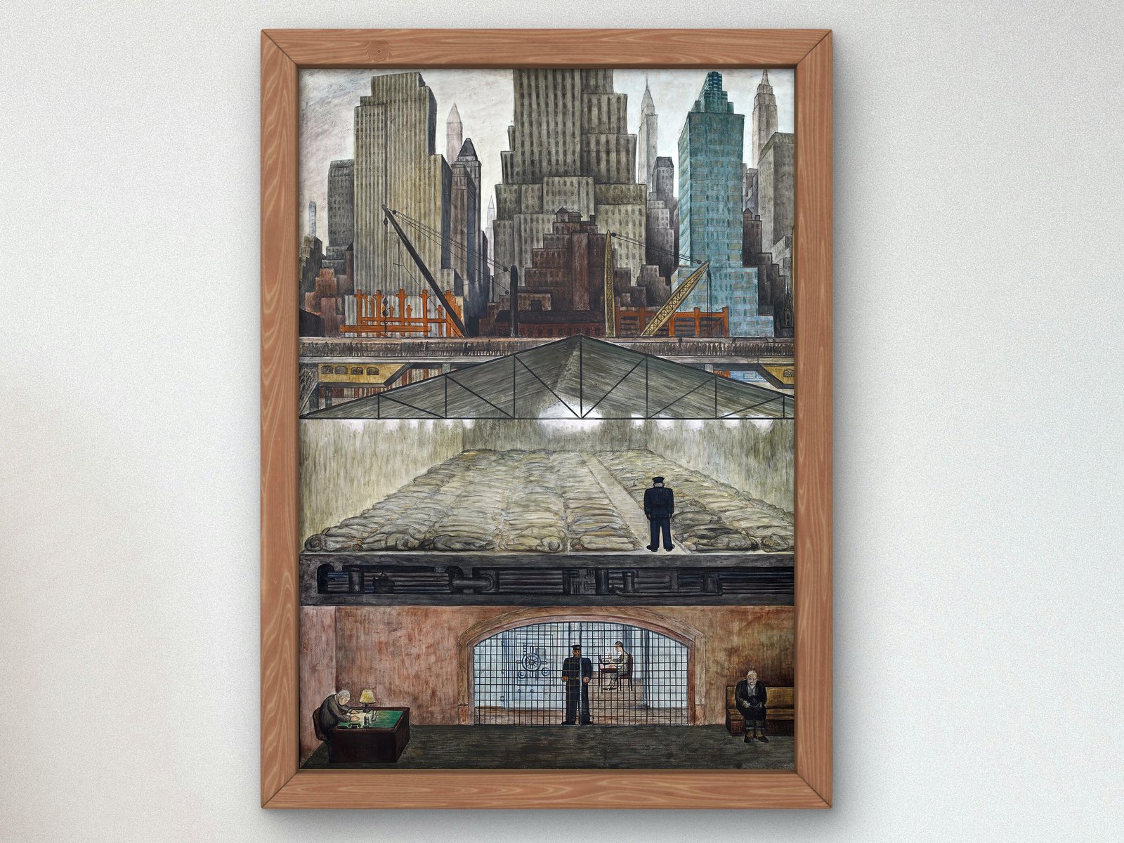 Frozen Assets by Diego Rivera, 1931, Art Deco and American Modernism, fine art print