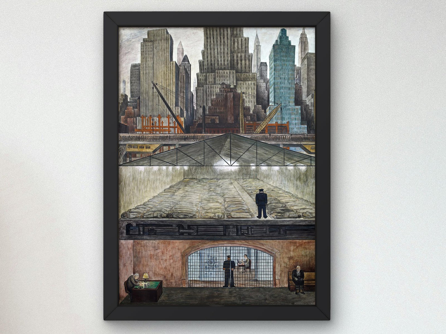 Frozen Assets by Diego Rivera, 1931, Art Deco and American Modernism, fine art print