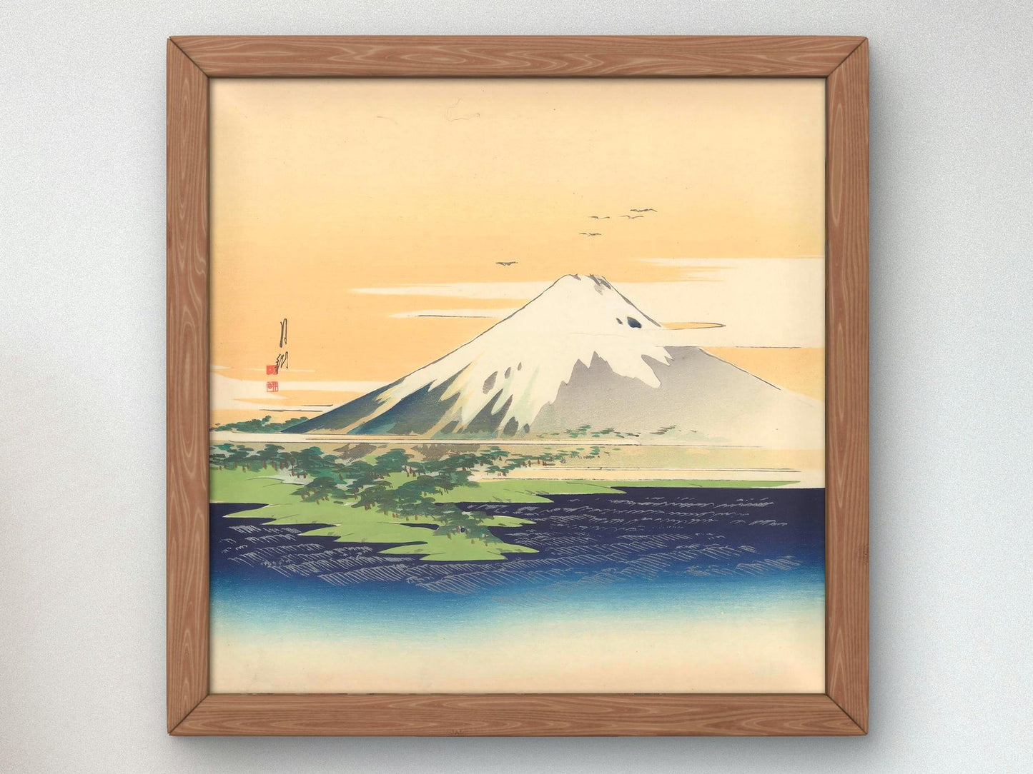 Fuji by Ogata Gekko, 1910, Japanese Woodblock Prints, fine art print