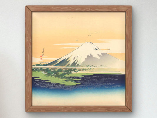 Fuji by Ogata Gekko, 1910, Japanese Woodblock Prints, fine art print