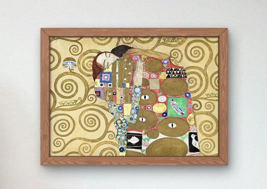 Fulfilment by Gustav Klimt, 1910, Art Nouveau and Belle Époque, fine art print