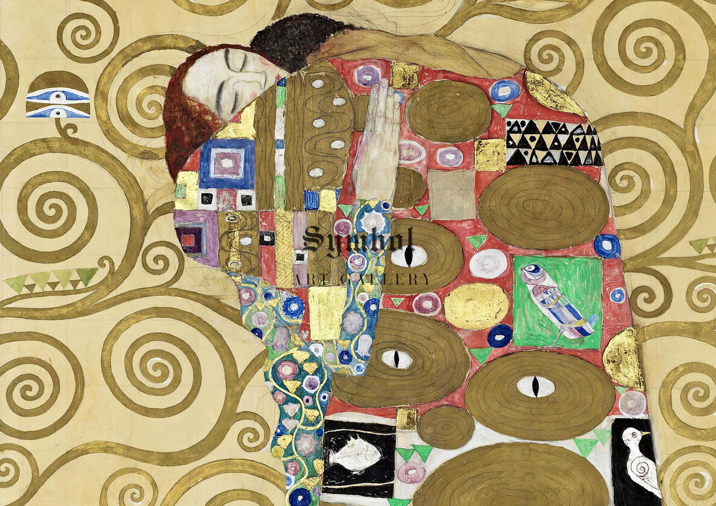 Fulfilment by Gustav Klimt, 1910, Art Nouveau and Belle Époque, fine art print