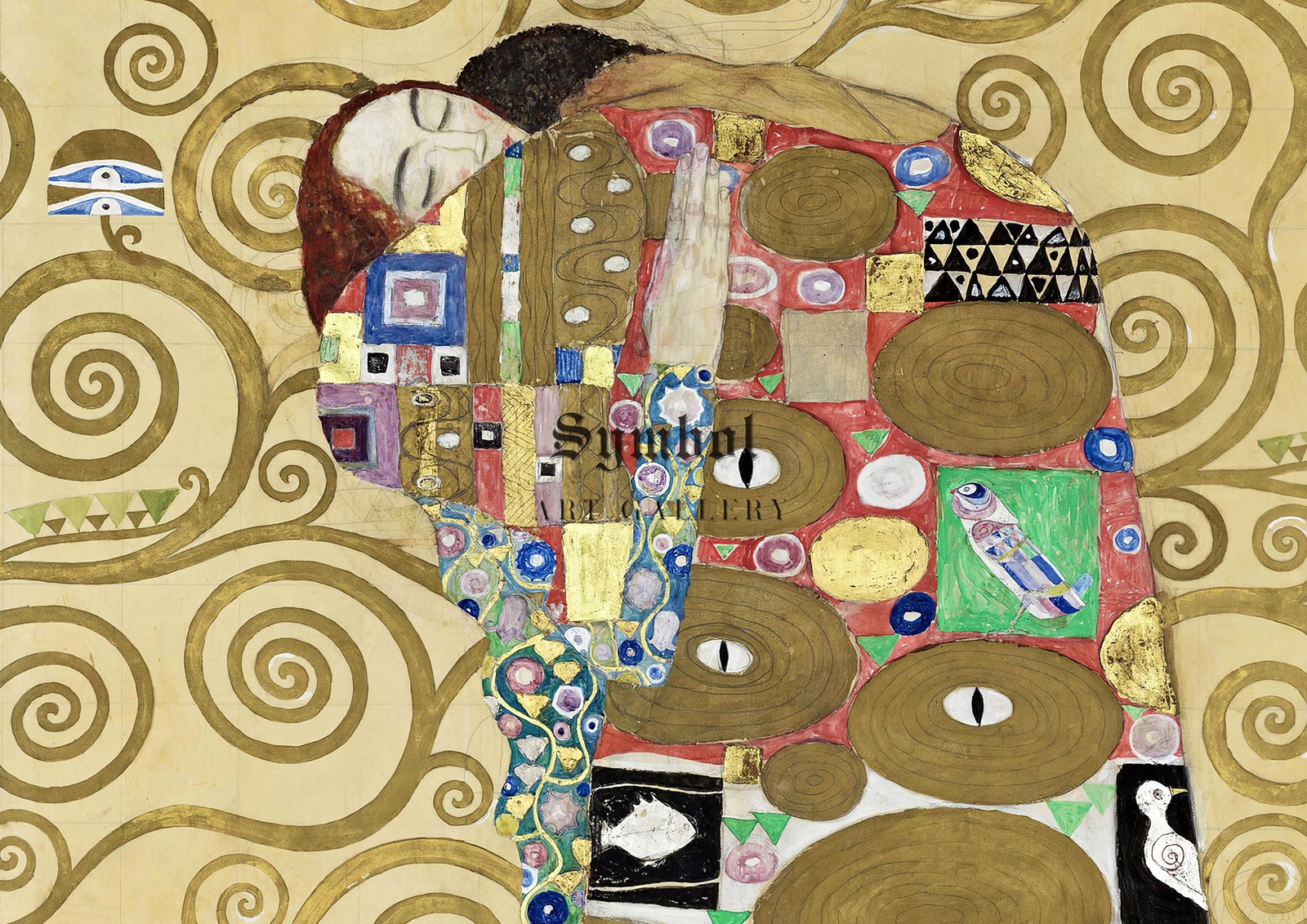 Fulfilment by Gustav Klimt, 1910, Art Nouveau and Belle Époque, fine art print