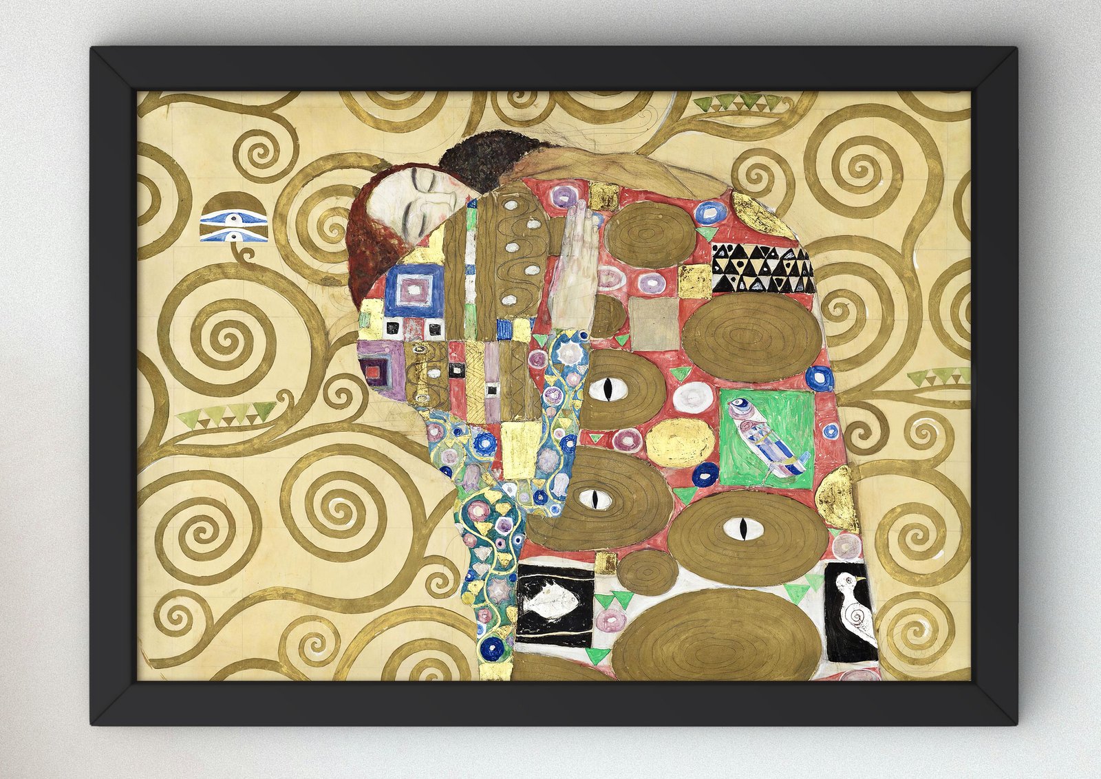 Fulfilment by Gustav Klimt, 1910, Art Nouveau and Belle Époque, fine art print