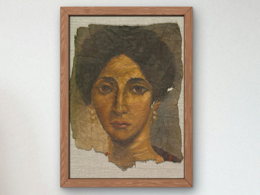 Funerary Portrait of a Woman, Ancient Classical Art, fine art print