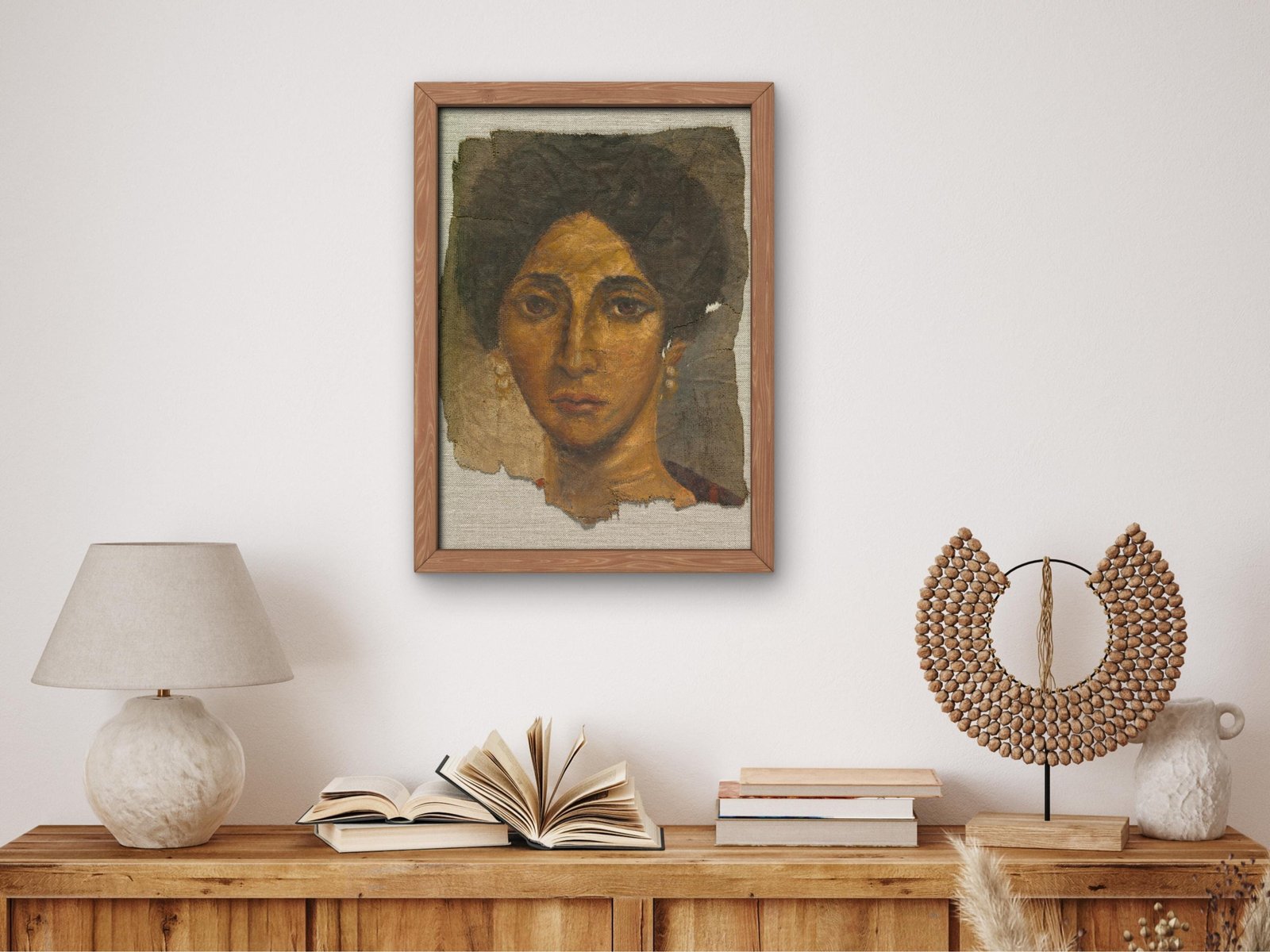 Funerary Portrait of a Woman, Ancient Classical Art, fine art print