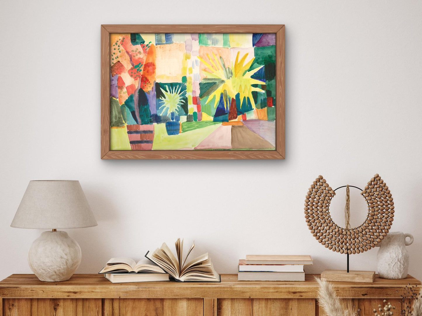 Garden on Lake Thun by August Macke, 1914, Expressionism and Fauvism, fine art print
