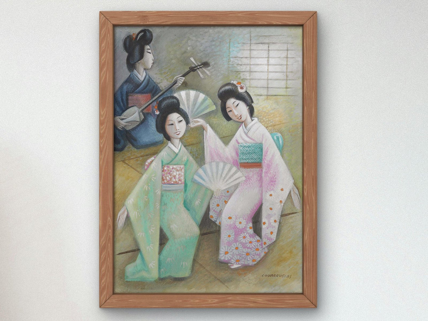 Geishas by Miguel Covarrubias, 1936, Art Deco and American Modernism, fine art print