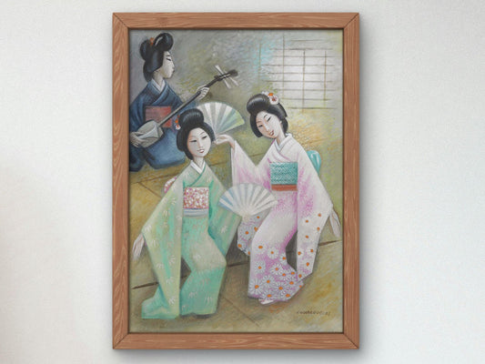 Geishas by Miguel Covarrubias, 1936, Art Deco and American Modernism, fine art print