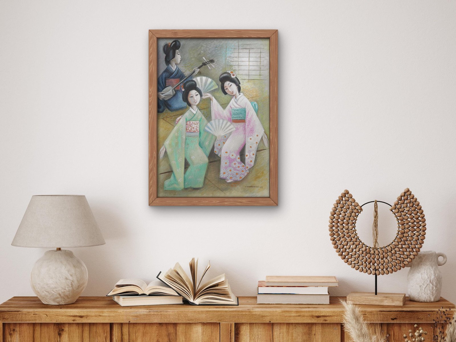 Geishas by Miguel Covarrubias, 1936, Art Deco and American Modernism, fine art print