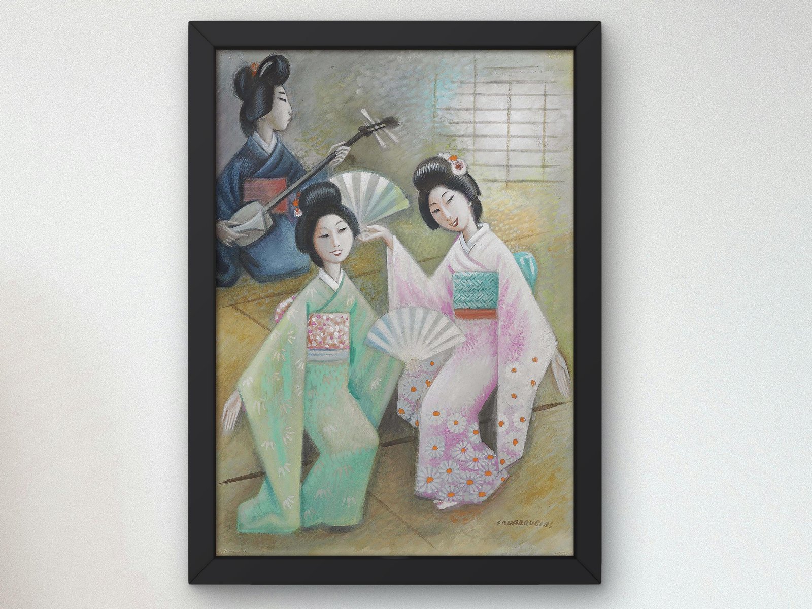 Geishas by Miguel Covarrubias, 1936, Art Deco and American Modernism, fine art print