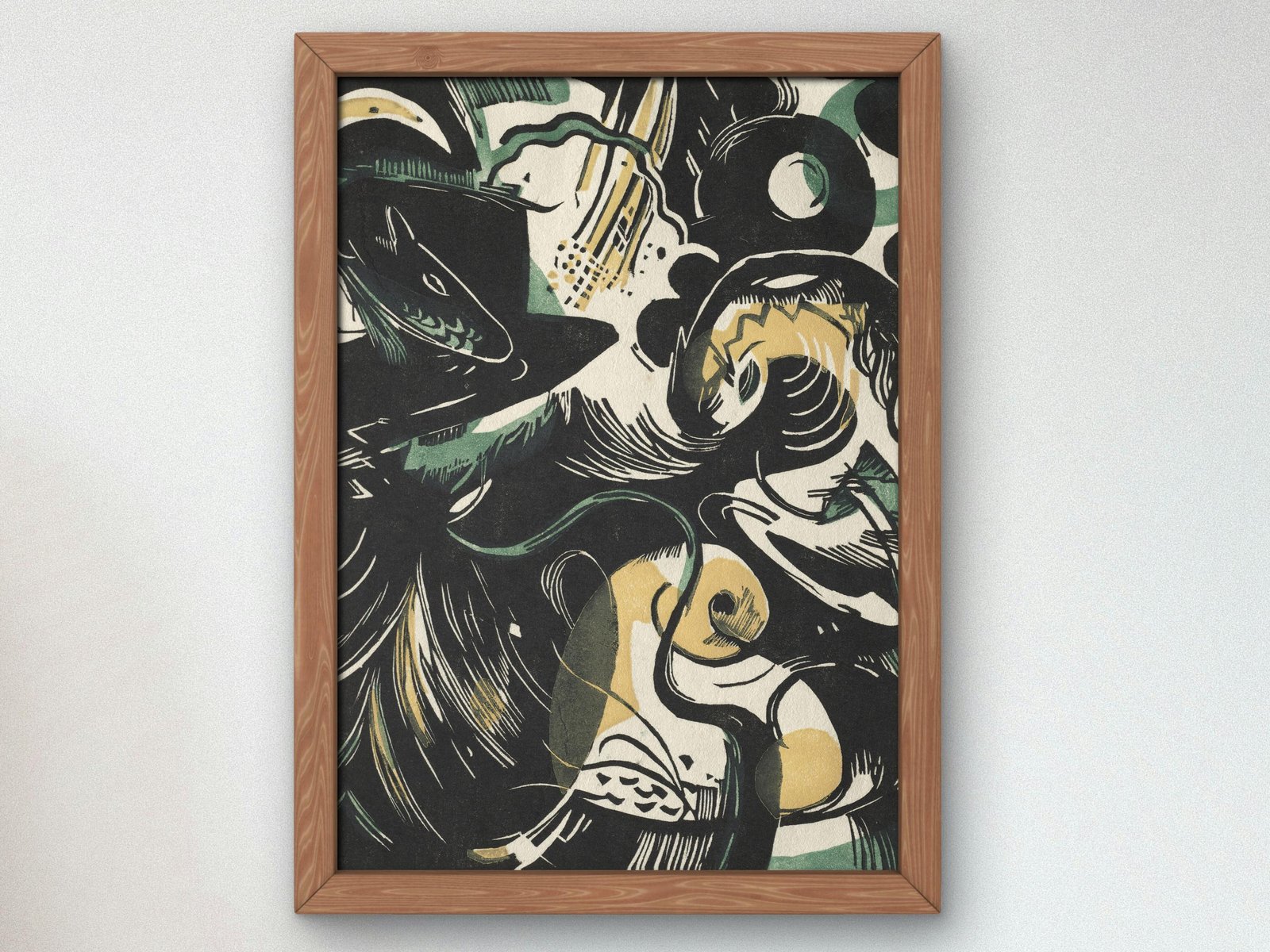 Genesis II by Franz Marc, 1914, Expressionism and Fauvism, fine art print