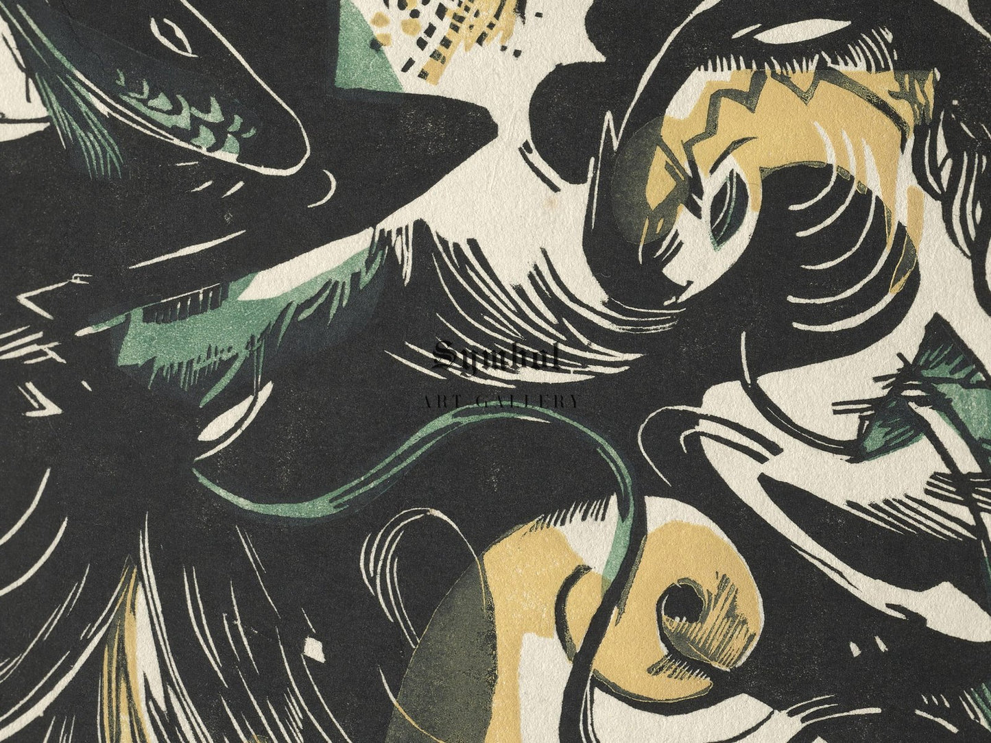 Genesis II by Franz Marc, 1914, Expressionism and Fauvism, fine art print