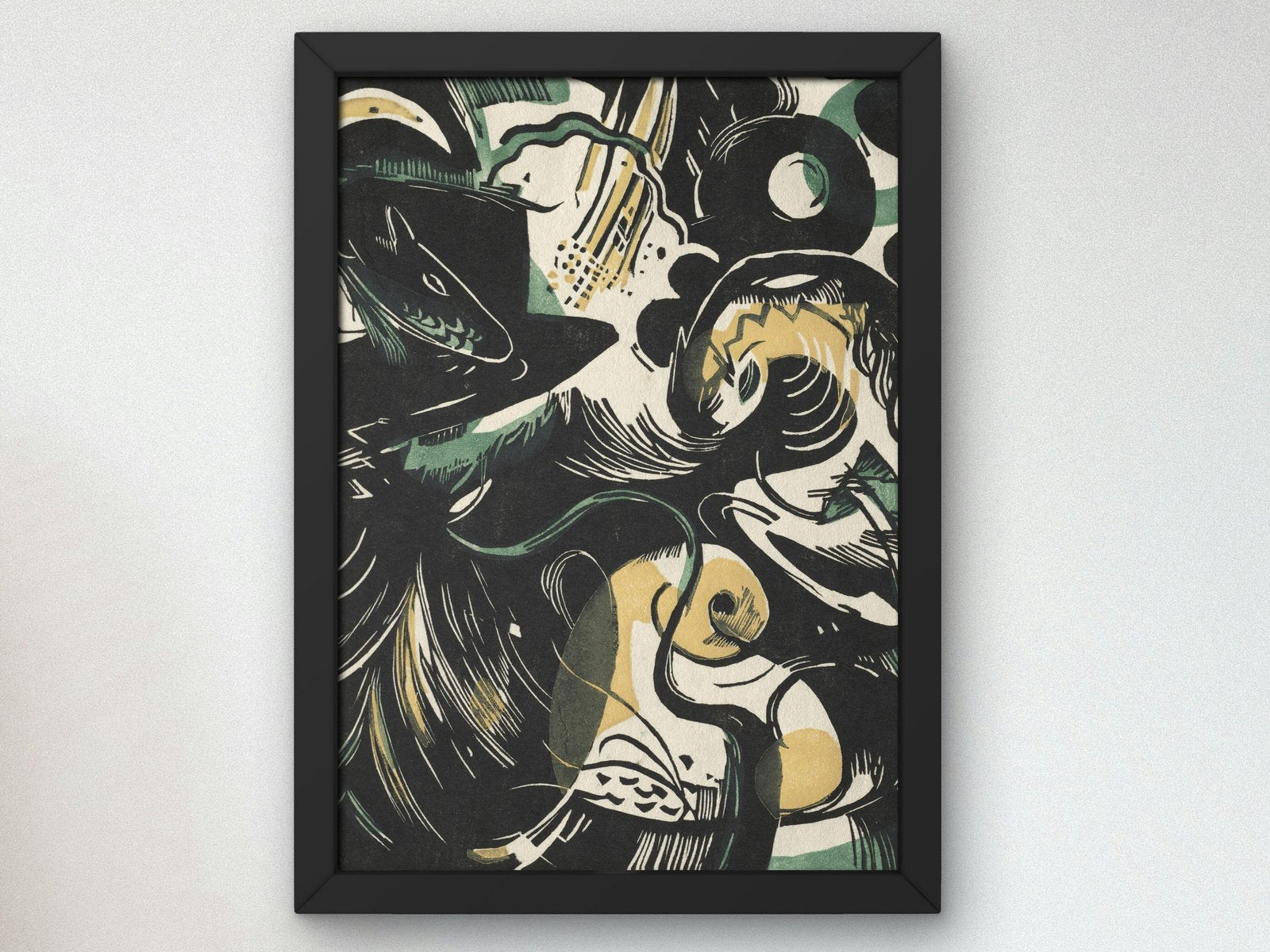 Genesis II by Franz Marc, 1914, Expressionism and Fauvism, fine art print