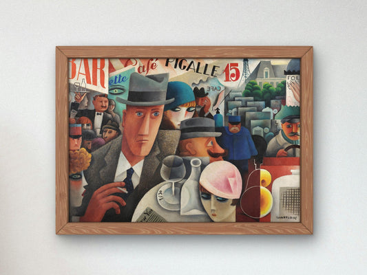 George Gershwin, An American in Paris by Miguel Covarrubias, 1929, Art Deco and American Modernism, fine art print