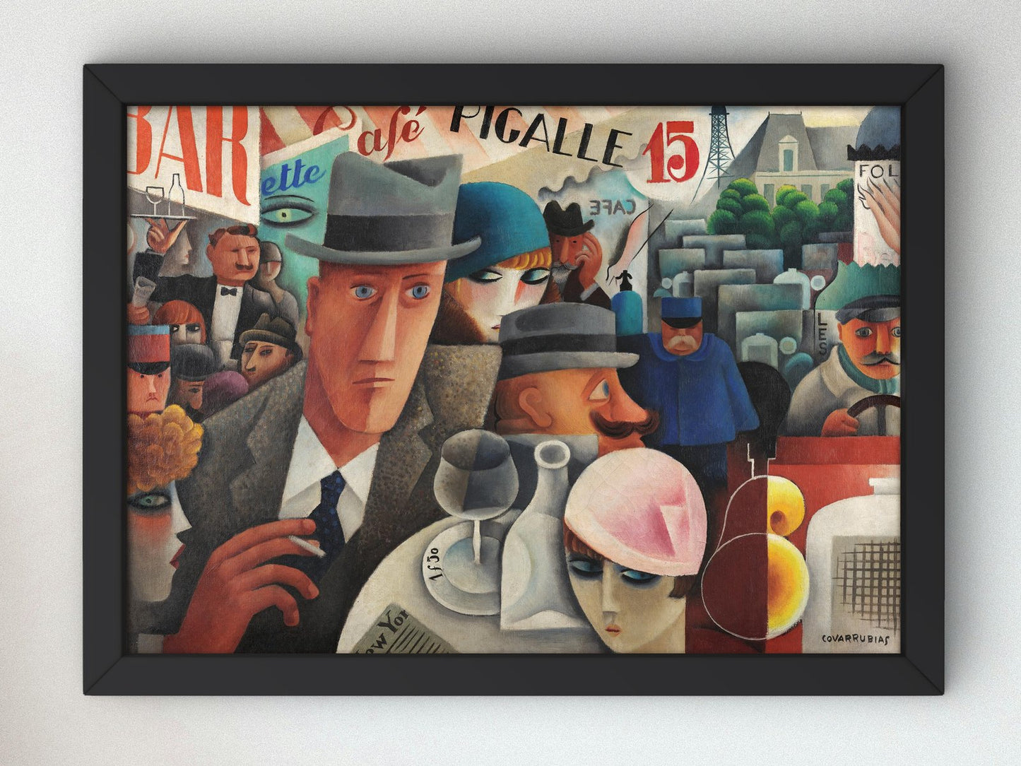 George Gershwin, An American in Paris by Miguel Covarrubias, 1929, Art Deco and American Modernism, fine art print