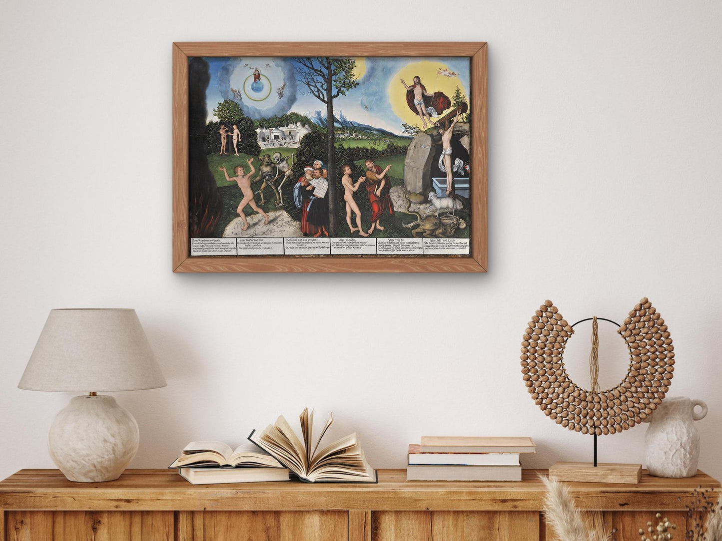 Gesetz und Gnade by Lucas Cranach the Elder, 1529, Renaissance, fine art print
