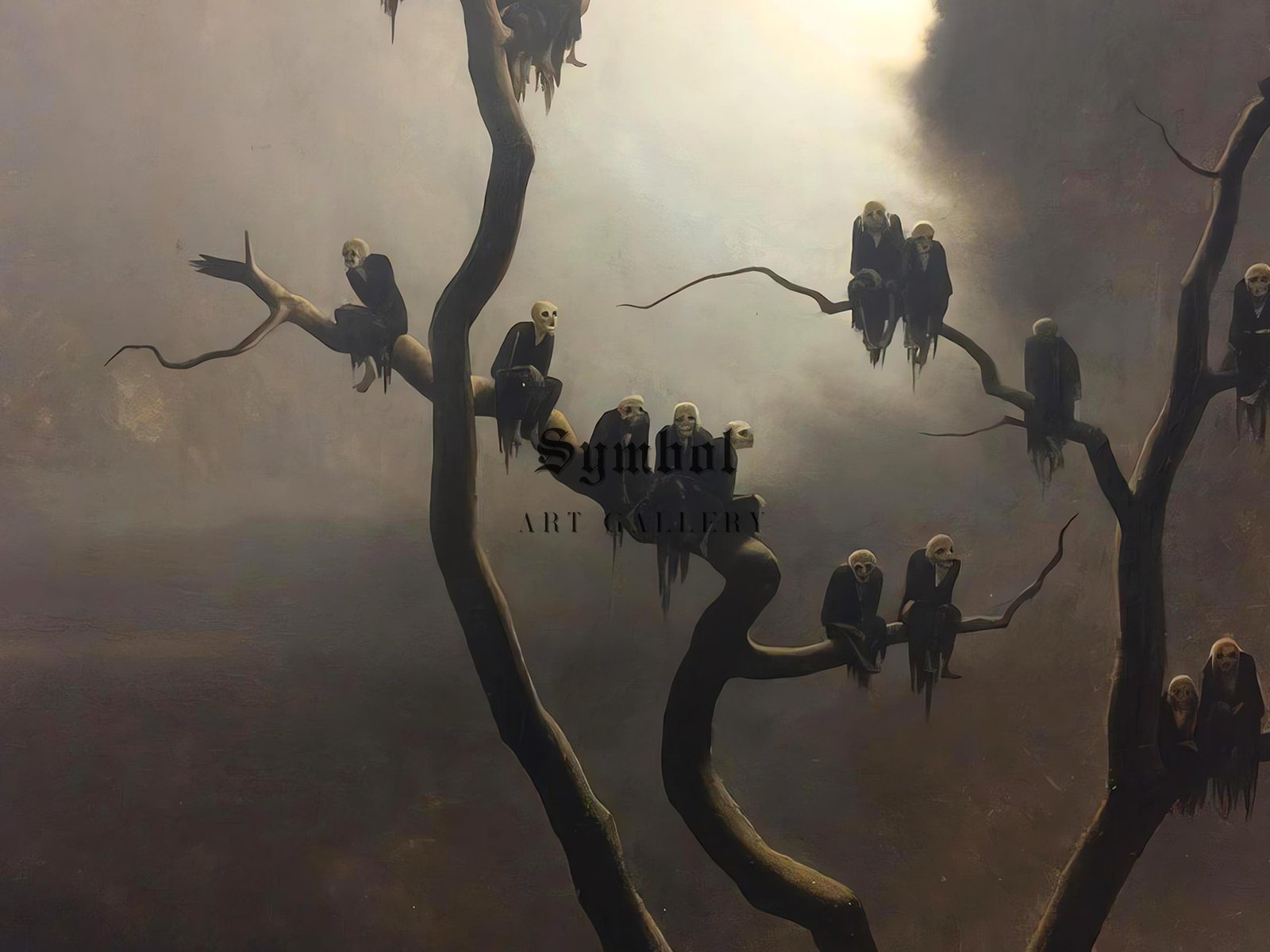 Ghosts on a Tree by Franz Sedlacek, 1933, Expressionism and Fauvism, fine art print