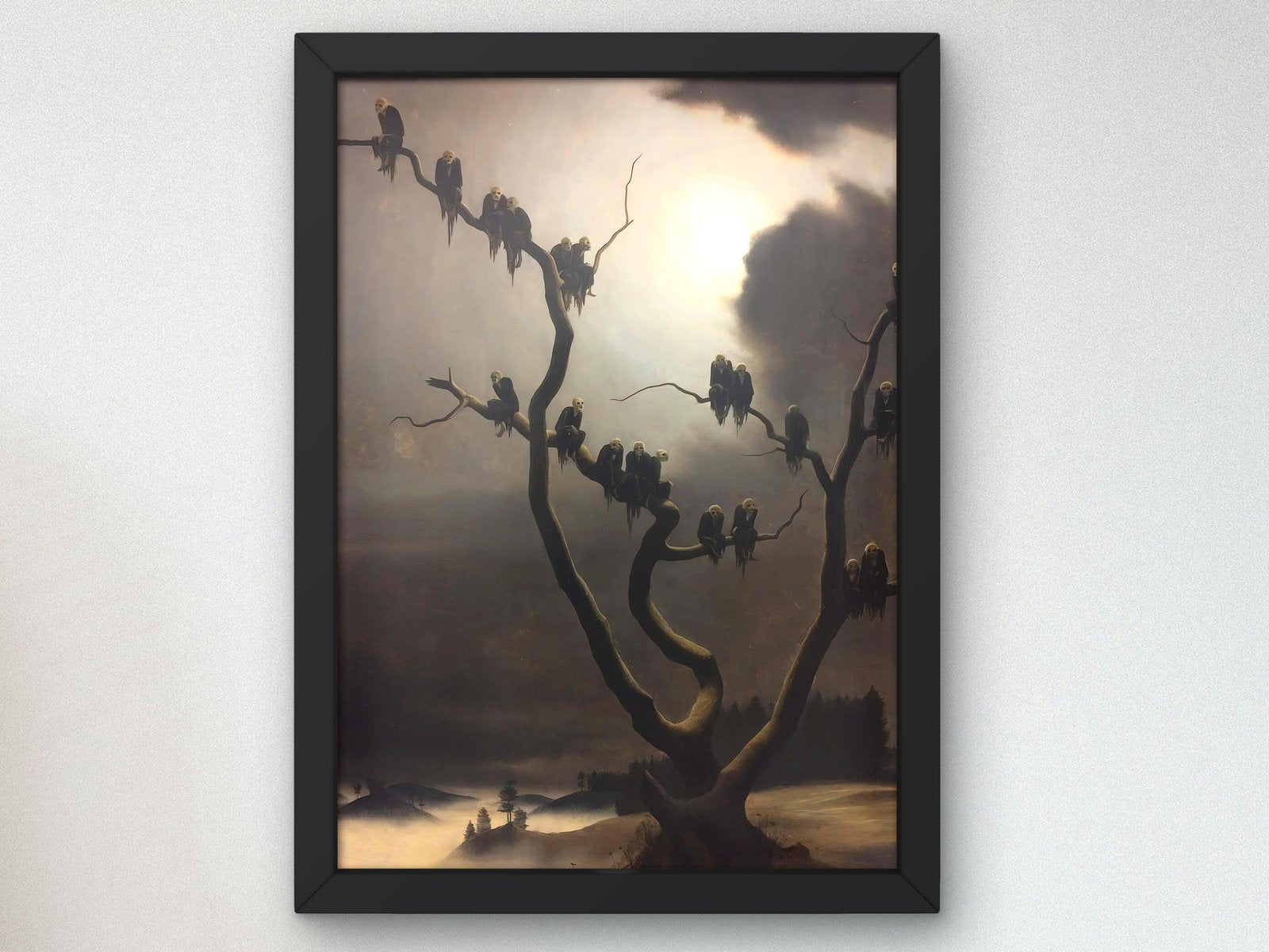 Ghosts on a Tree by Franz Sedlacek, 1933, Expressionism and Fauvism, fine art print