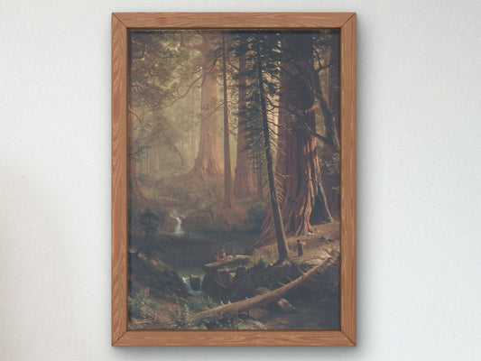 Giant Redwood Trees of California by Albert Bierstadt, 1874, Romanticism and Classical Landscapes, fine art print